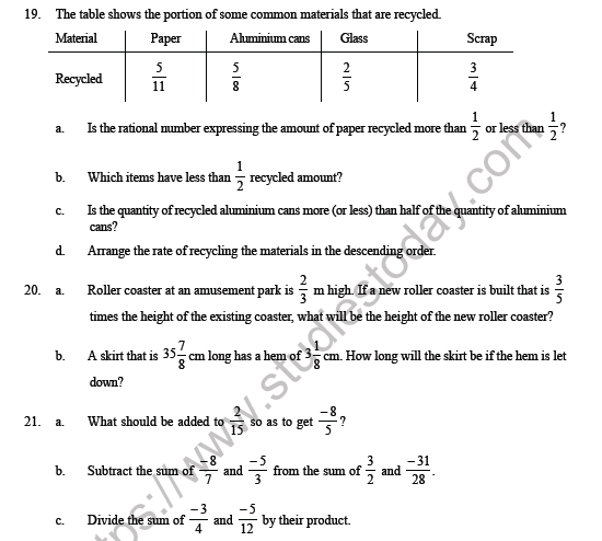 cbse-class-8-maths-rational-numbers-question-bank